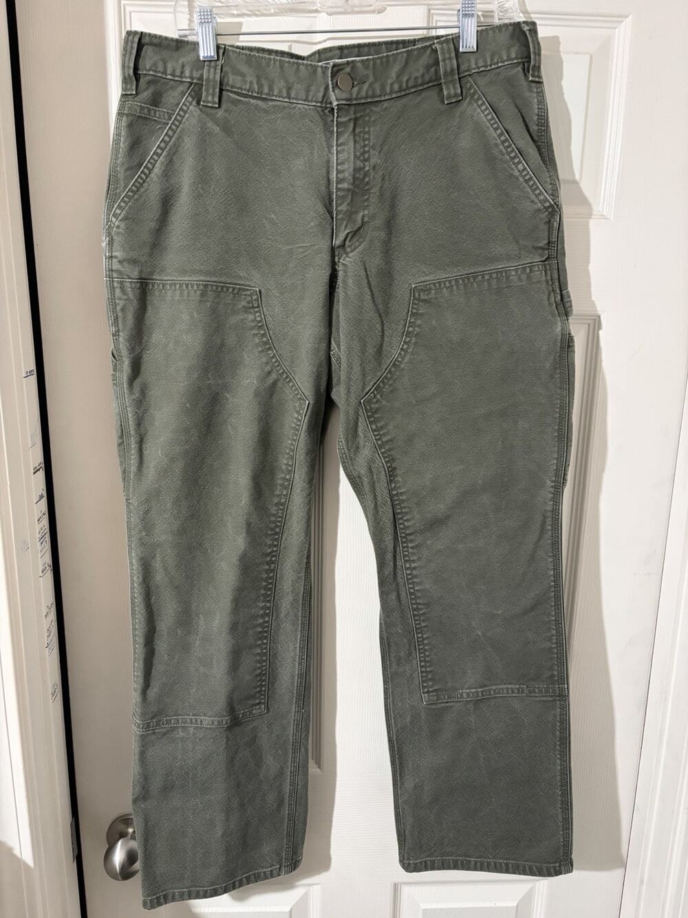 Carhartt Relaxed Fit Double Knee Rugged Flex 34x30 103334 316 Green
